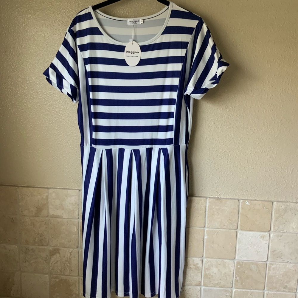 Super cute striped dress Brand New with tags